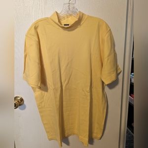 Men's Lands' End short sleeve turtle neck shirt L